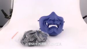 Tactics Half Face Mask Halloween Cosplay Ghostface Mask Military Field Hunting Equipment Airsoft War Game CS Shooting Paintball Helmet Mask