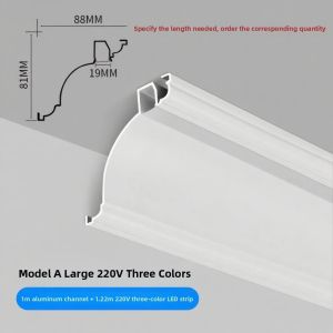 PAIMIJI | Aluminum Alloy Faux Plastering Eyelid Strip Light No Ceiling Installation Linear Light
