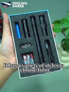 Smiling Shark SD7151 LED Mini Flashlight Super Bright Key Chain Torch Light 4Mode Type-c Rechargeable Lighting Waterproof Convenient Lightweight