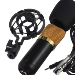 TOP PRODUK TaffSTUDIO Mikrofon Kondenser Studio Mic XLR with Shock Proof Mount BM-700 / Mikrofon Kabel Suara Jernih untuk Buat Konten yang Bagus / Mik Karaoke Suara Bagus Jernih 1 Set / Microphone Kabel Suara Jernih Terbaik Youtuber