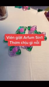 Combo 4 Túi Viên giặt Quần áo arFUM 5 trong 1 MỚI thơm hương tinh dầu nước hoa khử khuẩn 99% - 4 mùi hương (Túi 6 viên)