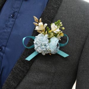 Original Wedding Bouquet Pins for Groom Groomsmen Best Men Bridesmaids Mother of the Bride Mother of the Groom Wedding Supplies