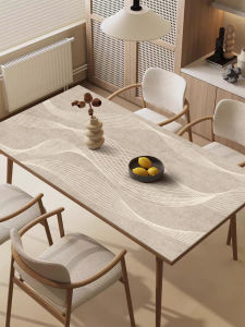 Modern Waterproof Oil-Resistant Heat-Resistant Easy-Cleaning Leather Table Pad