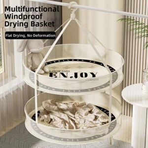 Double Layer Drying Net Clothes Basket