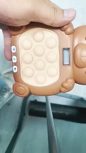 GAME ANAK POP IT MAINAN EDUKASI ANAK MAINAN POP IT GENERASI 6 FAST PUSH GAME PUSH BUBBLE GAME HANDLE FIDGET CONSOLE MACHINE LEVEL 999 + LCD