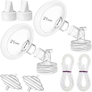 PumpMom 17 19 21 24 27 30mm Pump Parts for Spectra S2 Spectra S1 Spectra 9 Plus Breast Pumps 21mm Flange Backflow Protector Tubing Valves Not Original Spectra Pump Parts