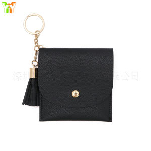 Womens Coin Purse Mini Card Holder Multiple Slots Simple Elegant Hardcoin Pouch For Change Management