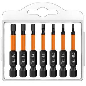 Bộ Cờ Lê Lục Giác Từ Tính 7 Món Với Đầu Vặn Vít Lục Giác 2 Inch 1/4 Inch Bằng Thép Đa Chức Năng Chống Trượt Dụng Cụ Tháo Lắp Vít