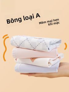 MiiOW | Quần lót trẻ em Catman Cotton nguyên chất thoải mái Quần lót bé gái Quần lót cotton co giãn an toàn cho trẻ em từ 1-13 tuổi