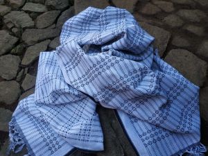 Kain tenun Baduy Nama motif Suatsongket ukuran 100x200cm tenun lokal