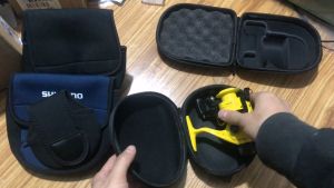 EVA Fishing Reel Bag Portable Reel Bag Protective Case Cover for Spinning Reels Carry Outdoor