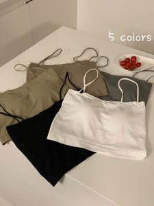 สีดำ ไม่มีสาย เสื้อครอป ผู้หญิง ฤดูร้อน ชั้นฐานการสึกหรอด้านใน แขนกุด เสื้อกั๊ก แจ๊กเก็ตเดินป้องกันแสงสว่าง เป็นผู้หญิง สไตล์