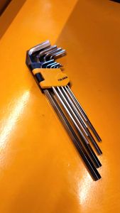 Tolsen 9PCS Extra-Long Arm Hex Key Set Allen Wrench (1.5/2/2.5/3/4/5/6/8/10mm) 20049