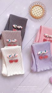 BOBOHO - LEGGING ANAK PEREMPUAN MOTIF CHERY  / LEGING BAYI  / CELANA PANJANG ANAK PEREMPUAN GAYA KEKINIAN MODIS