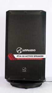 AmpAudio 15” Active Speaker 1200W with Bluetooth USB FM – For Karaoke & Event Use (1 Unit)
