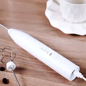 Pembuih Susu Pengocok Telur Handheld Blender Milk Frother Electric Mixer Portable Egg Beater USB Rechargeable
