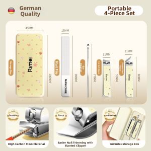 RIMEI | Home Nail Clipper Set Dead Skin Removal Pedicure Tool