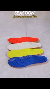 35-46 ชายและหญิงนุ่มสบายและยืดหยุ่นเต็มเท้านวดพื้นรองเท้าสีฟ้ากับตัดฟรี