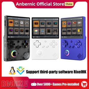 Anbernic RG 40XXV 64 Bit Linux Retro Handheld Game Console 4.0 IPS Screen Supports 5G WiFi Bluetooth HD-Out RG40XXV With APP