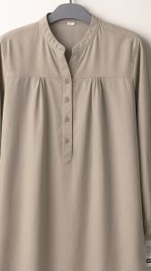 Tunik katun polos wanita lengan panjang adem lembut dan jumbo