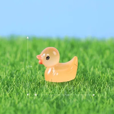 Ready Stock Cute Miniature Duck Ornament Cute Mini Resin Duck Glow In The Dark Landscape Aquarium Decoration Garden Decorations