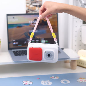 Portable Silicone Case for Error Printing Calculator Cat Cat Machine N2 with Hand Carry Rope Dustproof High Definition Film