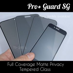 [SG] MATTE PRIVACY iPhone 17 Pro Max Air 16 Pro Max Plus 16e iPhone 15 Pro Max Plus 14 Pro Max 13 Pro Max 12 Mini 11 X XR Xs 8 Plus 7 Plus Full Screen Protector Tempered Glass
