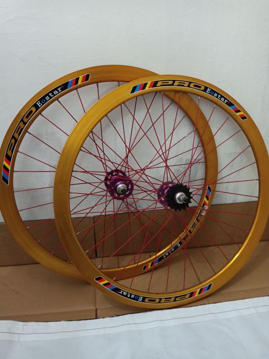 Velg Rims Sepeda fixie 32 hole hub bearing harga Sepasang(Depan&