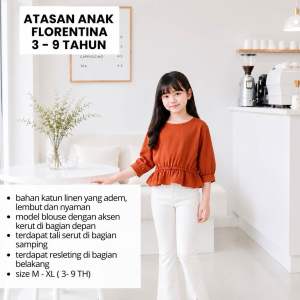 ATASAN ANAK CEWE LINEN FLORENTINA BAJU SERUT ANAK PEREMPUAN