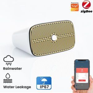 IP67 Tuya Zigbee/WIFI Smart Rain Sensor For Outdoor Wireless Real-Time Rain Detection With Waterproof Design Zigbee Hub