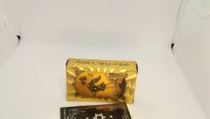 78 Golden Tarot Card Deck Emas Merk Tarot Bronzing PVC Waterproof Card