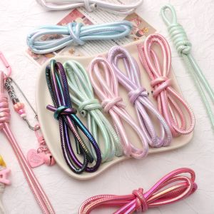6Mm 1เมตร/ถุง PU หลายสีเชือกสำหรับสายสำหรับเครื่องประดับ DIY สร้อยคอสร้อยข้อมือสายโทรศัพท์ทำ