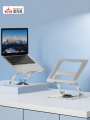 RIKSOIN | 360° Rotatable Adjustable Height Aluminum Laptop Stand. 