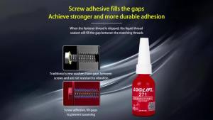 LOOLIFL | 271 High Strength Anaerobic Screw Glue Anti Vibration Anti Loosening Permanent Bolt Lock Adhesive 10ml Industrial Thread Sealant