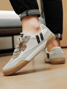 Mens Canvas Shoes Breathable Versatile Casual Sports Low Top Knot Thick Bottom Rubber Spring Autumn New Style Korean Version