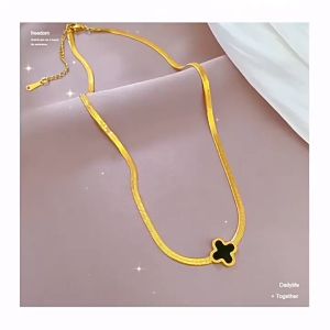 KALUNG TITANIUM CLVR GEPENG ELEGAN STYLE KOREA ANTIKARAT ANTI LUNTUR