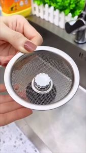 Stainless Steel Kitchen Sink Filter Mesh for Sewer Strainer Bathroom Floor Drains Catcher Waste Drain Hole Trap Screen