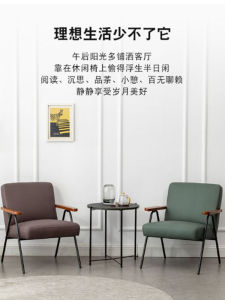 Modern Minimalist American Style Iron Art Sofa Chair Bedroom Reading Small Size Nordic Style Luxury Home Furniture Sofa