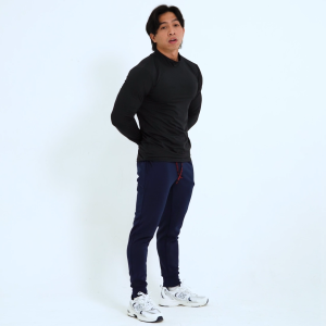 Flexzone Long Sleeves Baselayer High Neck FPS-014 Kaos Lengan Panjang Bahan Likra Premium Gym Lari Sepeda