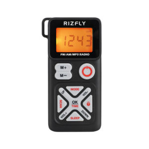 Portable Mini Two-Segment My501 Card MP3 Player Conference FM Radio Receiver Compact Digital Display Stereo Sound Quality