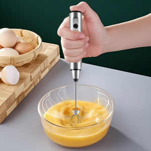 Electric milk frother egg beater handheld beverage coffee machine 3-speed charging jam cream machine kitchen blender