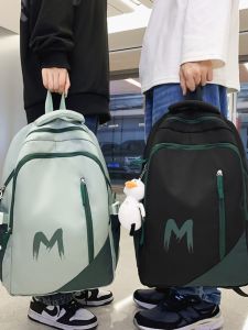 High School Schoolbag Mens Large Capacity New Casual Junior High School College Students Travel Backpack Male College Style Backpack for Girls