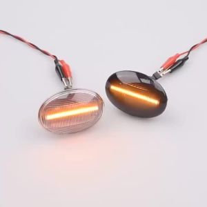 2Pieces Led Dynamic Side Marker Turn Signal Light For MINI Cooper R55 R56 R57 R58 R59 CL-R56-LSM-SM Sequential Blinker Light