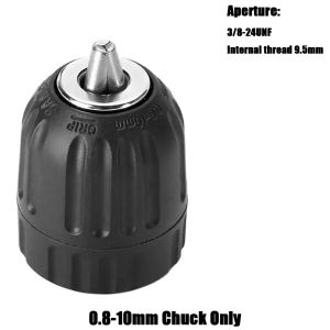 10mm/13mm Keyless Drill Chuck 1/2in 3/8in Hex Shank/SDS-Plus/Square Quick Grip Adapter Chuck for Drill Bit Screwdriver&Sockets