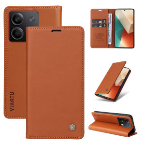 Applicable to Redmi Note13/14pro + Phone Case Redmi Note11/12pro + Protective Leather Case Xiaomi Xiaomi 13T/14tpro/14C Soft Magnetic Drop-Resistant Leather Flip