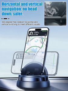 🔥HOT🔥Car phone holder Rotation adjustable Automotive dashboard navigation Mobile phone seat Car dashboard holder 360 phone holder rotation Car dashboard holder