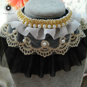 Khăn Choàng Cổ Chó Kiểu Công Chúa Viền Ren Dễ Thương Cho Chó Cưng Nhỏ Và Chó Trung Bình Như Samoyed Teddy Pomeranian