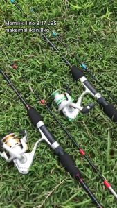 joran pancing murah kolam waduk drag 10 kg dengan reel bonus senar