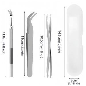 3pc/Set Portable Dog Tick Removal Tweezers Stainless Steel Professional Painless Remover Tool for Pet Tick Extractor Accessories