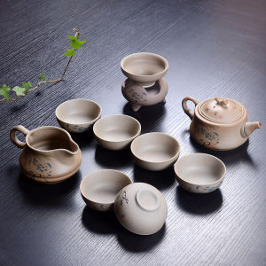 Rustic Ceramics Gongfu Teapot Set